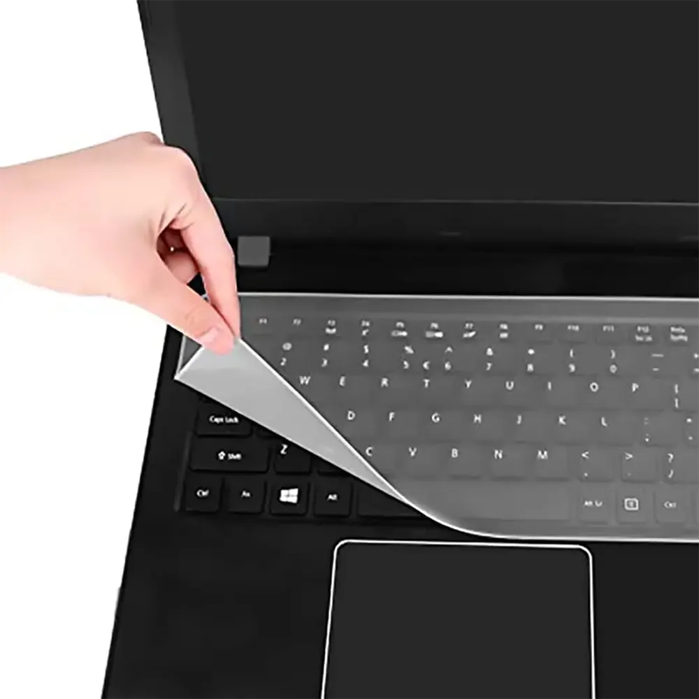 4-in-1 Protective Sticker for 15.6-inch Laptops, Transparent, Model TO-401