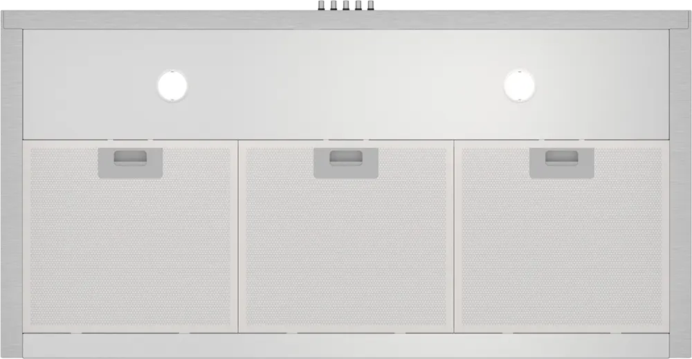 Built-in Pyramid Hood Passap, 90cm  3 Speeds, 3 Filters, Stainless Steel, Silver, D004-90-IX