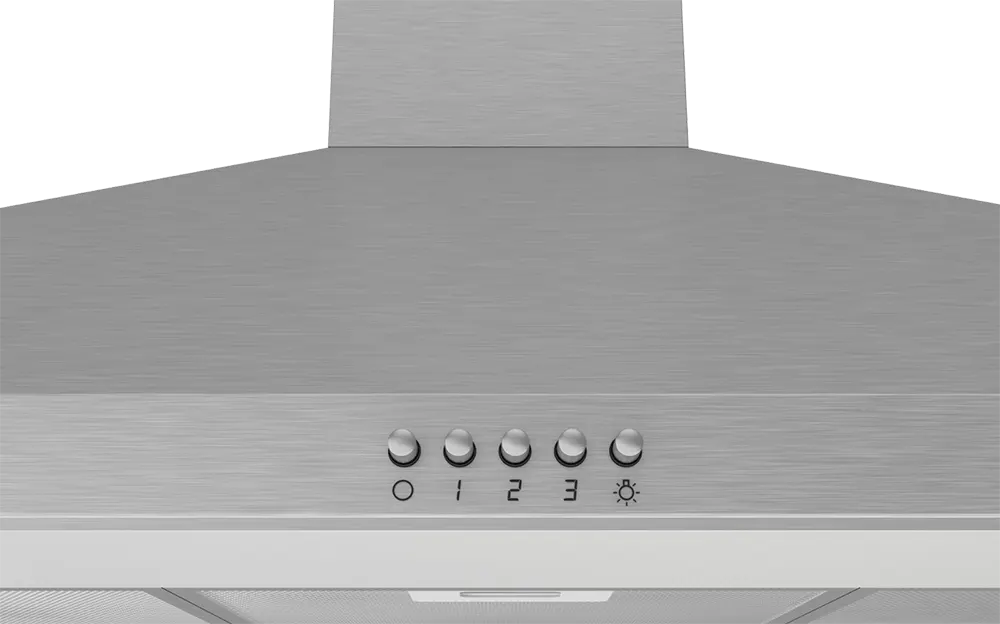 شفاط بلت ان هرمي باساب 90 سم، 3 سرعات، 3 فلاتر، استانلس ستيل، فضي، D004-90-IX