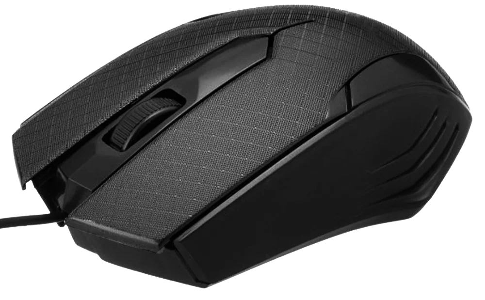 Gigamax Plus GM-4 Wired Mouse ,1200 Dpi , 3 Buttons , Black