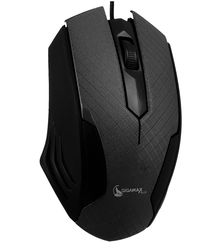 Gigamax Plus GM-4 Wired Mouse ,1200 Dpi , 3 Buttons , Black