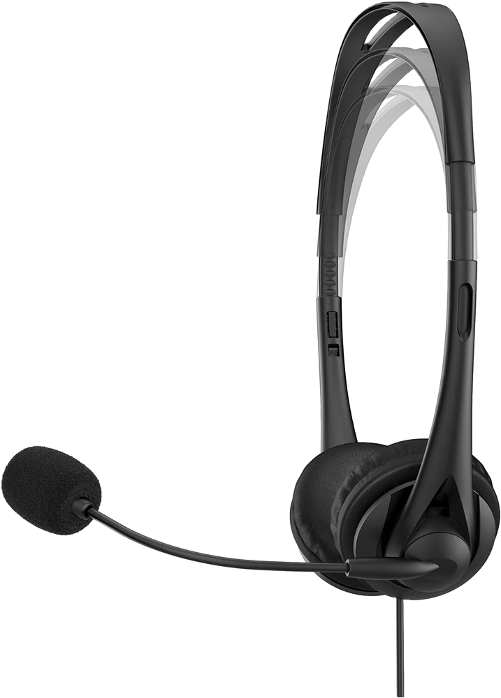 HP G2 Wired Headset, Stereo Sound, USB Connector, Built-in Microphone with Noise Cancellation, Black, HP23H - 428H5AA#ABB