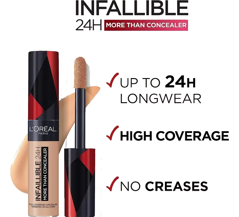 L'Oreal Infallible Longwear More Than Concealer, 322 Ivory