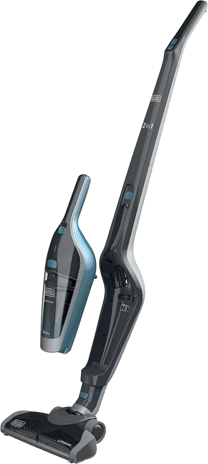 مكنسة كهربائية لاسلكية يدوية 2 في 1 من بلاك اند ديكر، بطارية 14.4 فولت، 28.8 وات، وعاء 500 مللي، خفيفة الوزن، أسود ، SVA420B