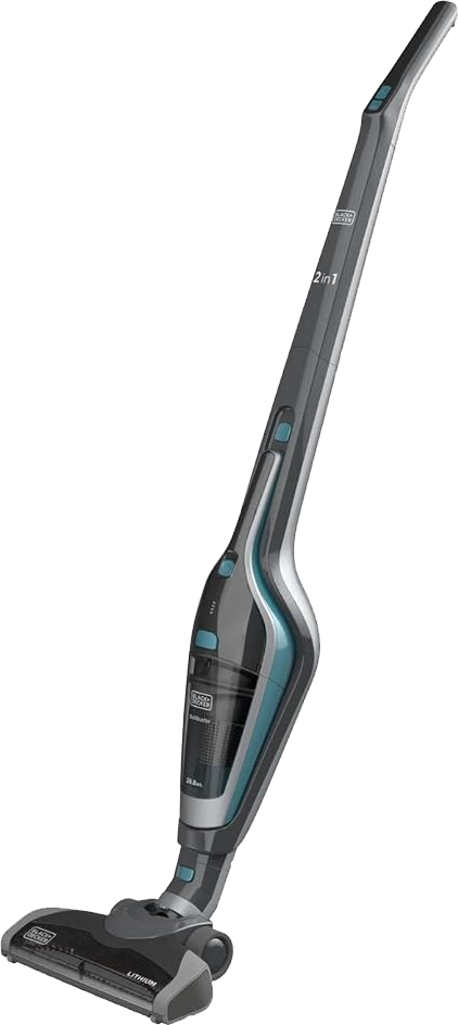 مكنسة كهربائية لاسلكية يدوية 2 في 1 من بلاك اند ديكر، بطارية 14.4 فولت، 28.8 وات، وعاء 500 مللي، خفيفة الوزن، أسود ، SVA420B