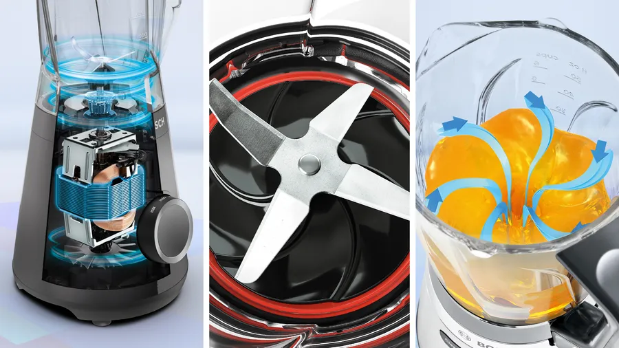 خلاط كهربائي بووش ، 1200 وات ، سعة 1.5 لتر ، سرعتان ، أسود ، MMB6172B