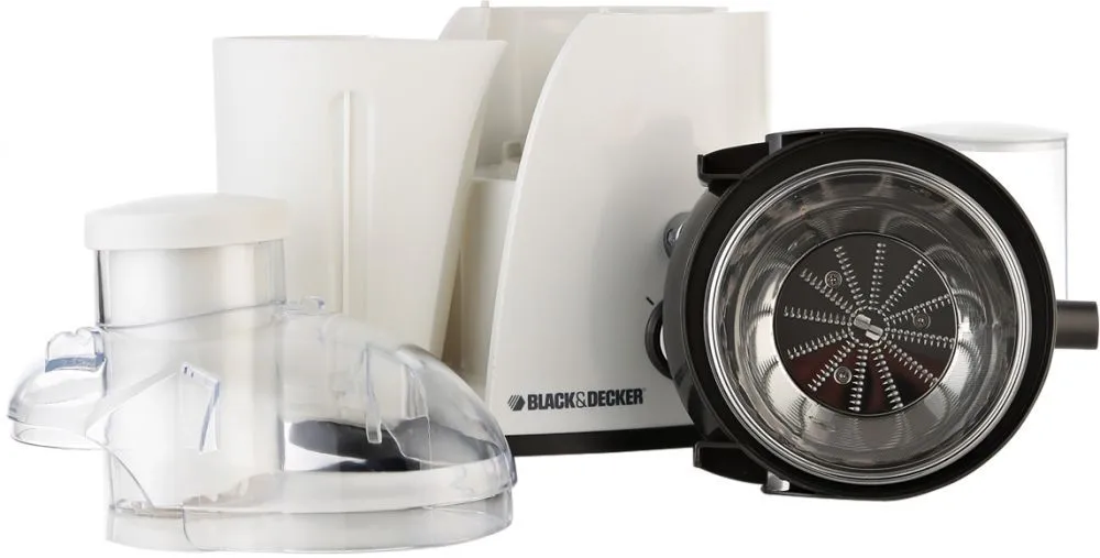 Black & Decker Juice Extractor , 400 Watts , 0.35 Liter Capacity , White , JE400-B5 , ( Insia Warranty )