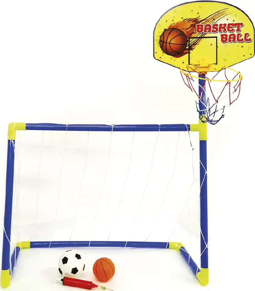 ملعب 2*1 للأطفال كرة قدم وكرة سلة، موديل AZL892
