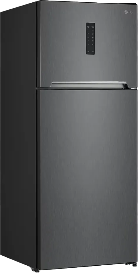 Refrigerator LG No Frost , 401 Liters, 2 Doors, Digital Display, Black, Model GTF402SBAN
