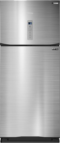 Tornado No Frost Refrigerator, 396 Liters, 2 Doors, Digital Display, Inverter, Stainless Steel, RF-480ATV-DST
