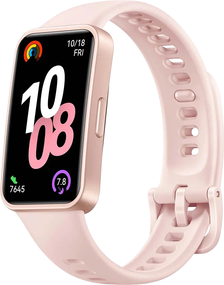 ساعة يد هواوي باند 10 ، شاشة اموليد تعمل باللمس 1.47 بوصة ، مقاومة للماء، سوار مطاطي ، هيكل بوليمر، بطارية تدوم حتى 14 يوم، بينك