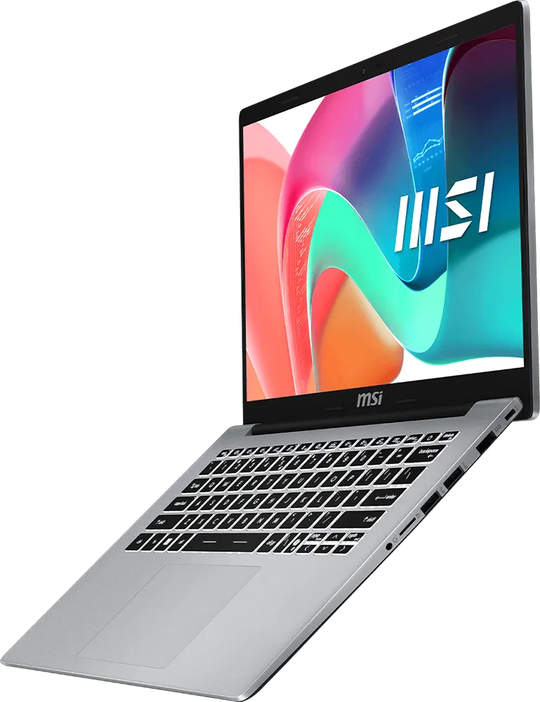 Laptop MSI Modern 14 F13MG-041XEG, Intel® Core™ i7-1335U , 13th Gen, 8GB RAM, 512GB SSD Hard Disk, Intel®UHD Integrated Graphics Card, 14 inch FHD Display, Dos, Urban Silver