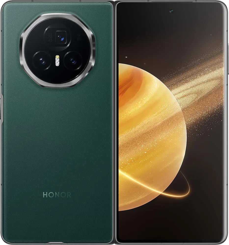 Honor Magic V3 Dual SIM Mobile, 512GB Internal Memory, 12GB RAM, 5G, Green + ( Honor Choice Earbuds Clip + Honor Choice Watch For Free)