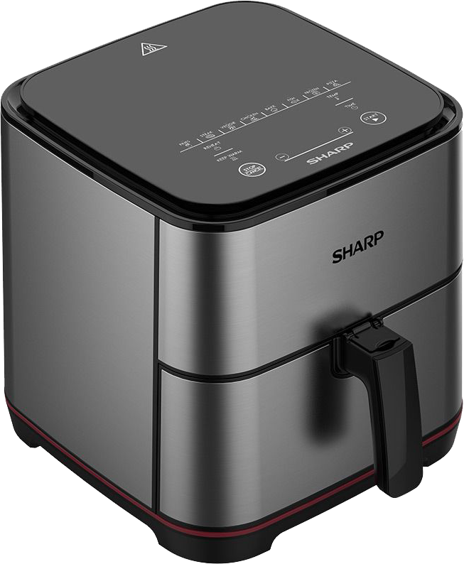 قلاية هوائية شارب، 1650وات، 7 لتر، شاشة ليد تعمل باللمس، استانلس، KF-AF70RT-ES2