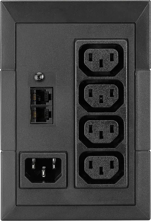 Eaton 5E 850I UPS ,USB DIN Line-Interactive, 850 VA, 480W, 3 AC outlets, Black