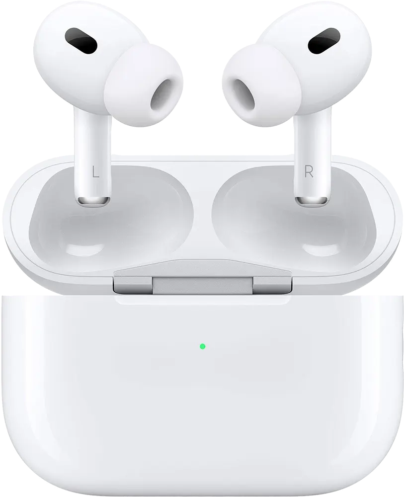 سماعات ابل ايربودز برو الجيل الثاني، بلوتوث 5.3، تحكم باللمس، مقاومة للماء، عازل للضوضاء، ابيض، A3047 A3048 A2968
