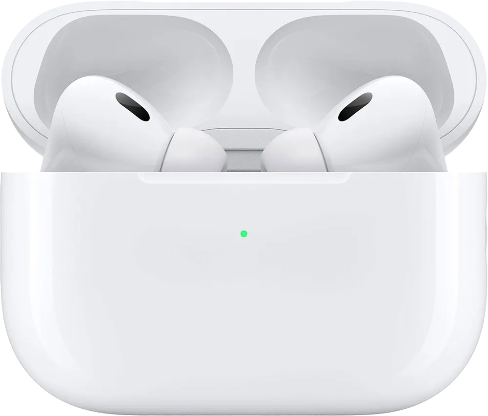 سماعات ابل ايربودز برو الجيل الثاني، بلوتوث 5.3، تحكم باللمس، مقاومة للماء، عازل للضوضاء، ابيض، A3047 A3048 A2968