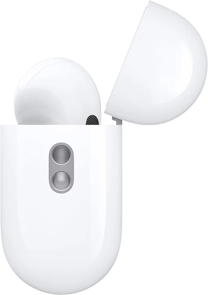 سماعات ابل ايربودز برو الجيل الثاني، بلوتوث 5.3، تحكم باللمس، مقاومة للماء، عازل للضوضاء، ابيض، A3047 A3048 A2968