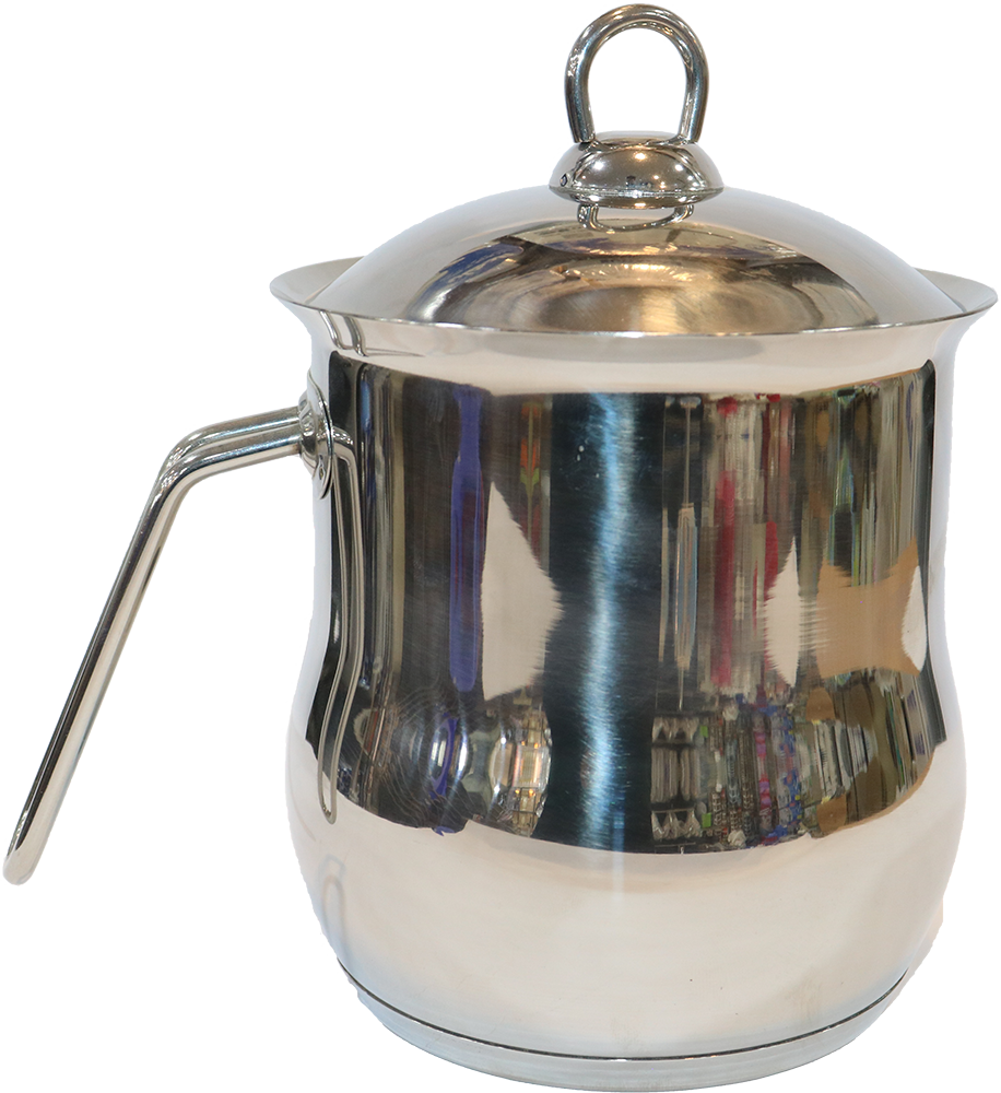 لبانة بغطاء تركى، 2 لتر، ستانلس، سادة