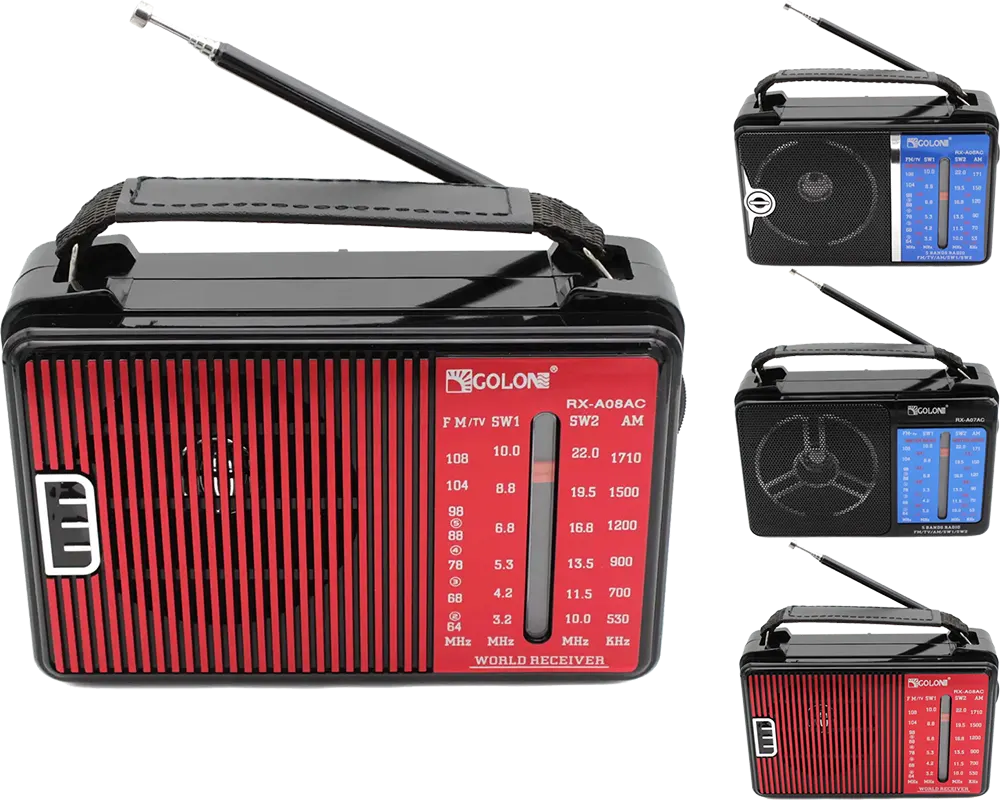 Golon Electric Radio, 3 Band FM, AM, SW, Multi-Mode, Model RX-A08AC-A07AC-A06AC
