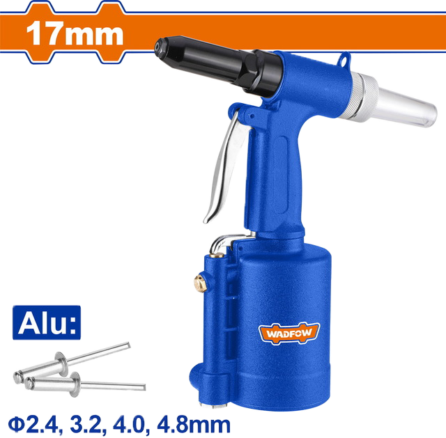 WADFO Air Rivet pense, 17mm, 1000kg Pulling Force, WAT-6517