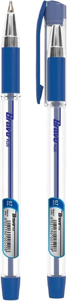Bravo Plus Ballpoint Pen, 0.7 mm, Blue