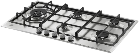 بوتاجاز مسطح بلت ان غاز من هوفر، 90 سم، 5 شعلة، أمان كامل، استانلس، HVG9WL4K3XEGY