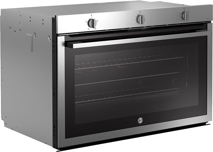 Hoover Built-in Oven, 90 cm, Gas, 121 L, Fan, Full Safety, Double Glass Door, Stainless, HOU911G6-EGY