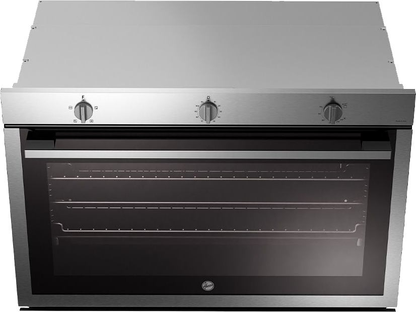Hoover Built-in Oven, 90 cm, Gas, 121 L, Fan, Full Safety, Double Glass Door, Stainless, HOU911G6-EGY