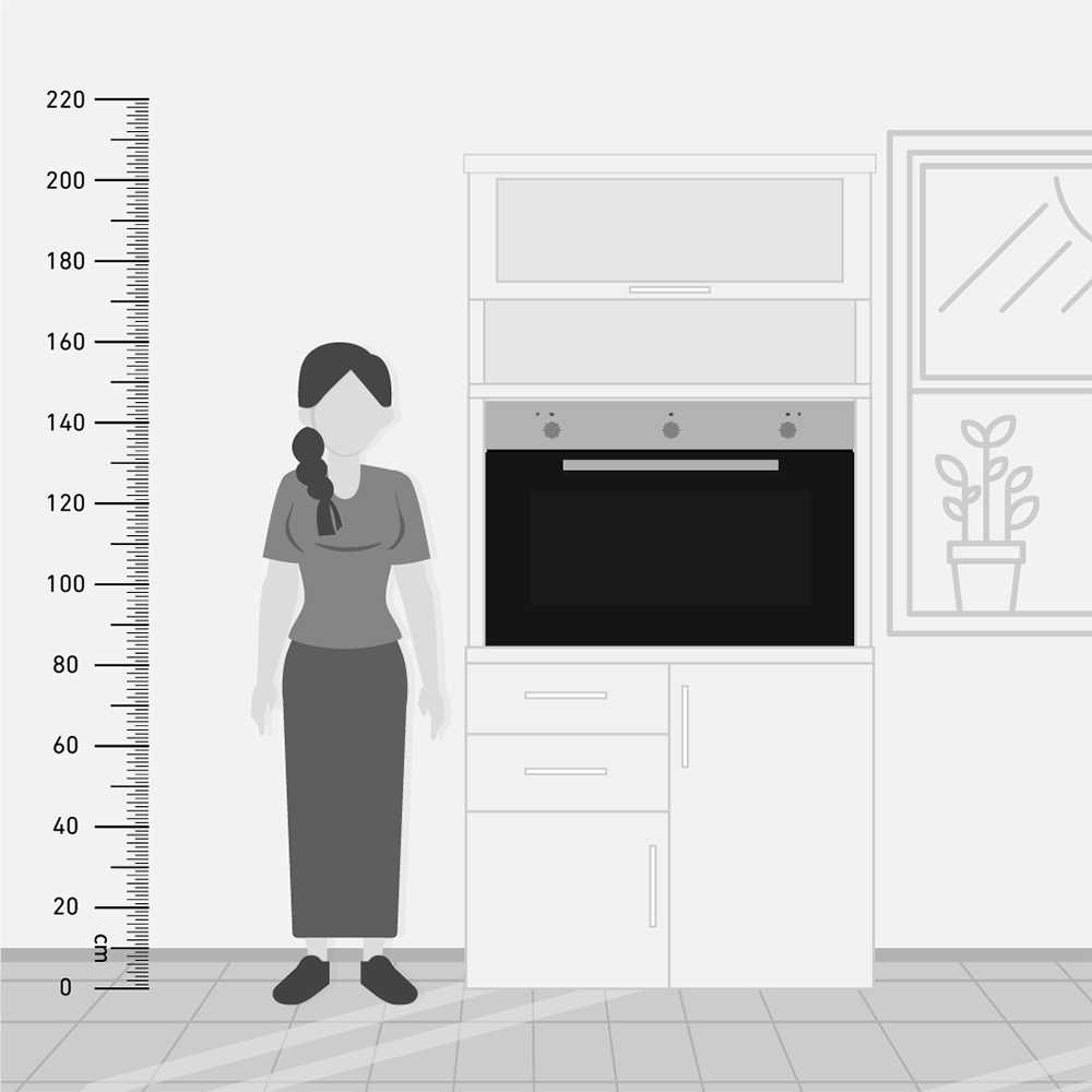 Hoover Built-in Oven, 90 cm, Gas, 121 L, Fan, Full Safety, Double Glass Door, Stainless, HOU911G6-EGY