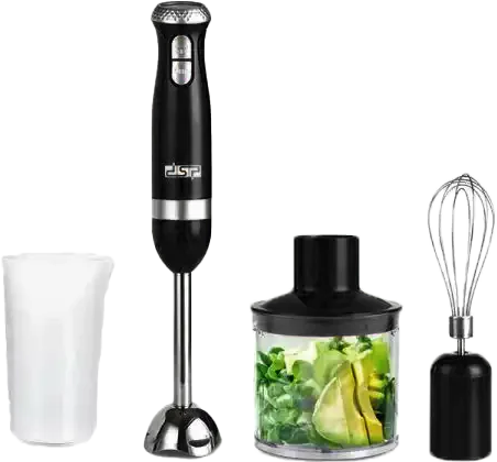 DSP Hand Blender, 700W, 4 in 1, 700ml, with Chopper, Black, KM1091