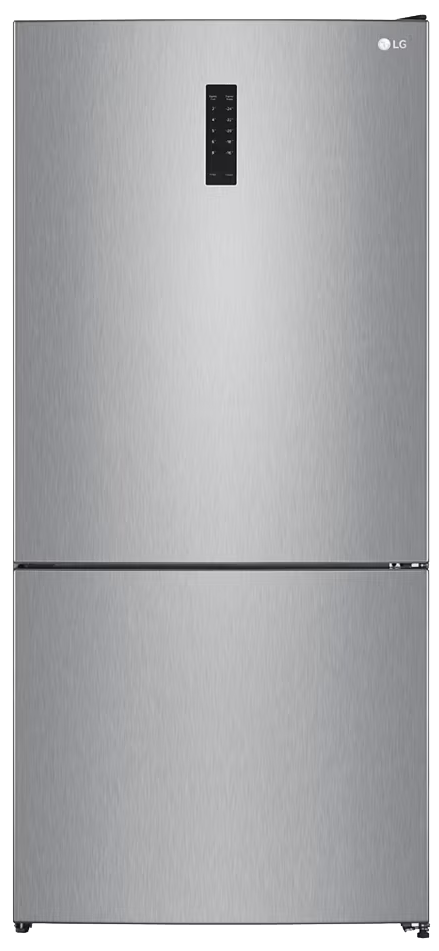 LG Combi No Frost Refrigerator, 588 Liters, 2 Doors, Inverter, Digital Screen, Silver, GTF569PVAM