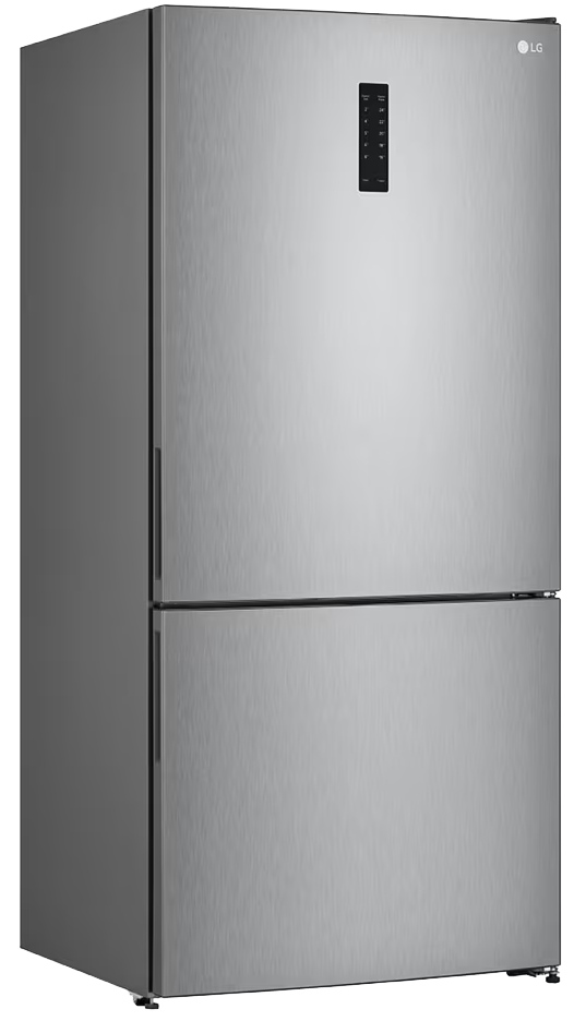 LG Combi No Frost Refrigerator, 588 Liters, 2 Doors, Inverter, Digital Screen, Silver, GTF569PVAM