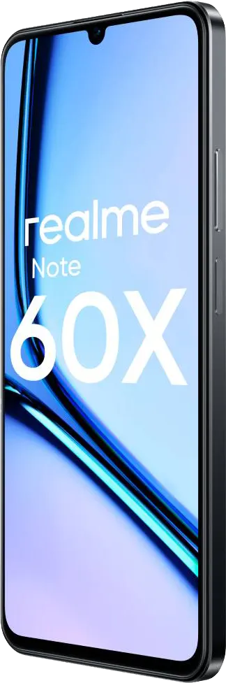 Realme Note 60x Dual SIM, 128GB Memory, 4GB RAM, 4G LTE, Marble Black