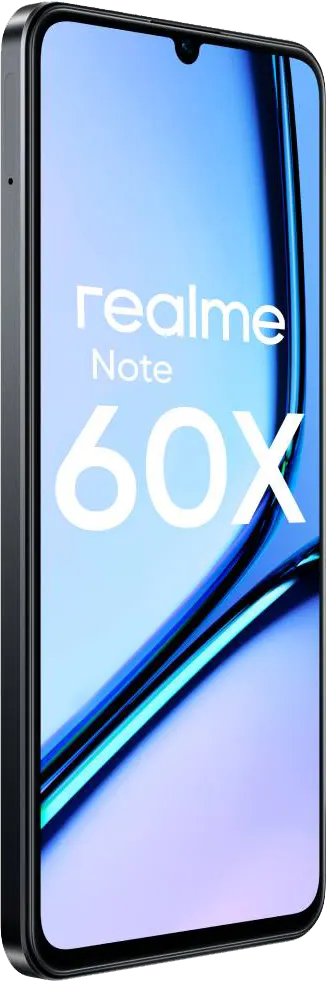 Realme Note 60x Dual SIM, 128GB Memory, 4GB RAM, 4G LTE, Marble Black