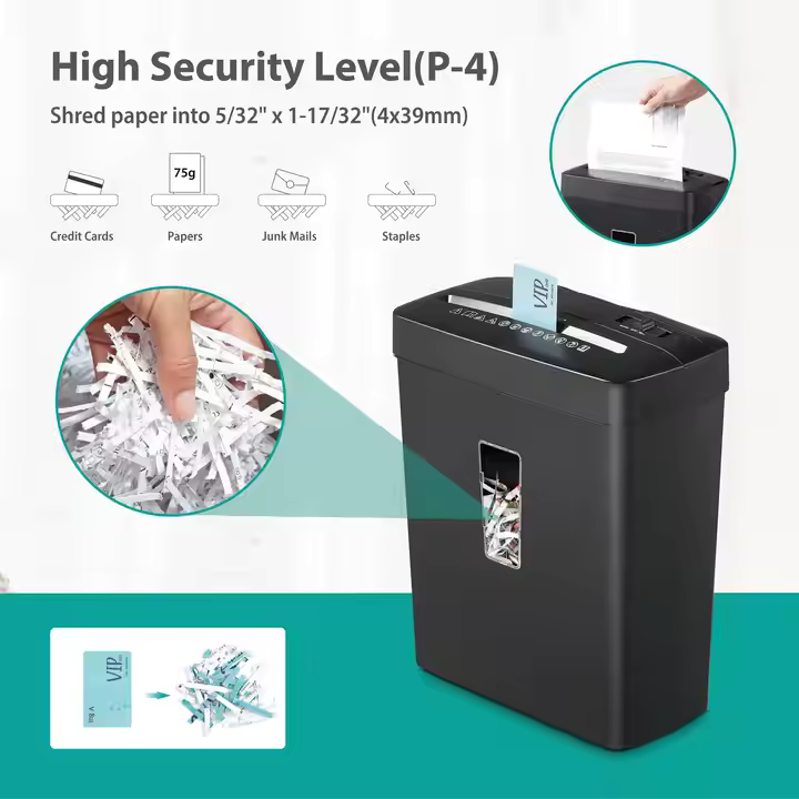 Paper Shredder, 5-6 Sheets, 13 Liters, Black, C220P