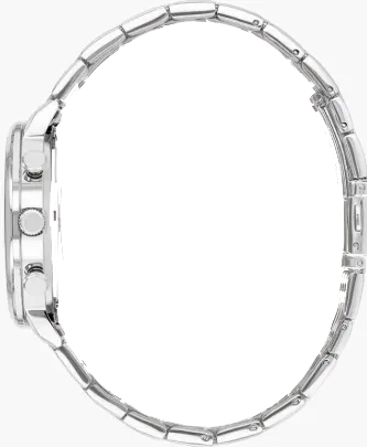 ساعة سيتيزن للرجال، ميناء فضي، عقارب دائرية، سوار ستانلس ستيل فضي، ساعة يد تناظرية، فضية، AN3610-71A