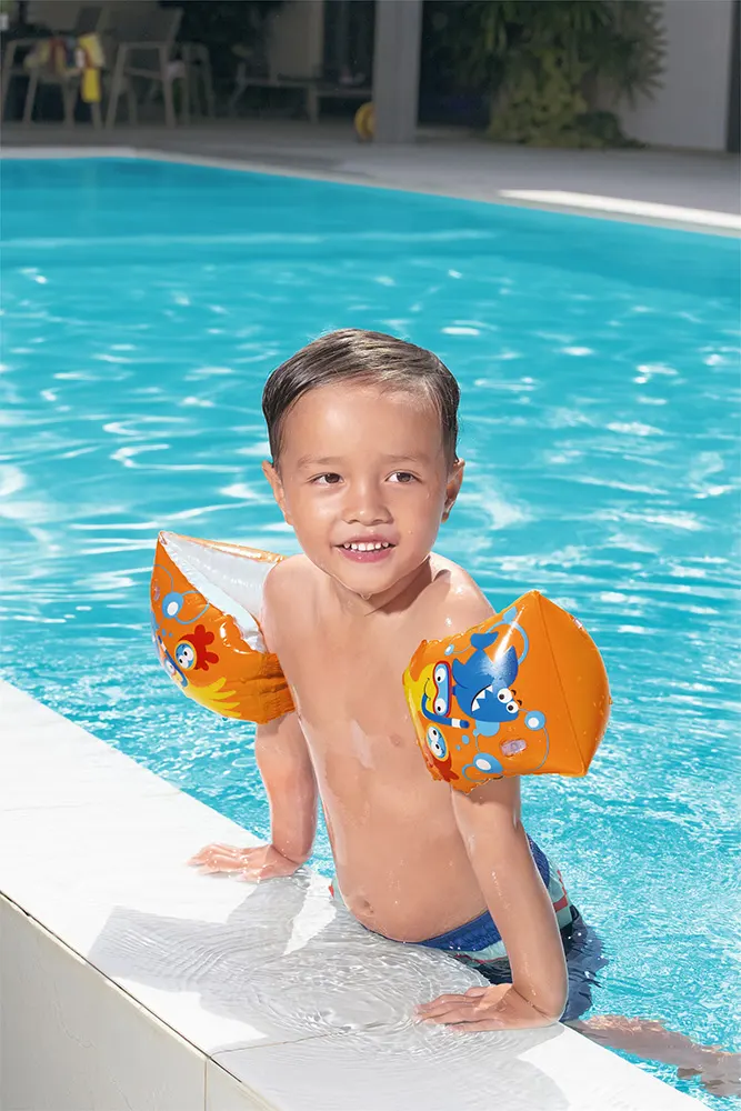 Bestway Inflatable Shoulder Floats, Orange, Model 32043