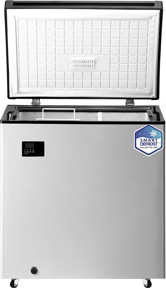 Unionaire Defrost Chest Freezer, 145 Liters, Digital Display, Silver, Model UC-200VVA-DH