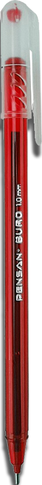 Pensan Turkish Ballpoint Pen, 1.0 mm, Red, 2270