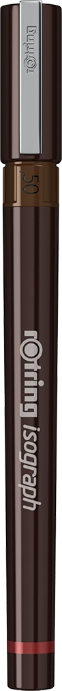 Rotring Isograph Drawing Pen, 0.5 mm, Chrome Tip, OS 1903492