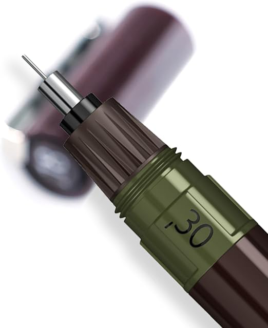 Rotring Isograph Drawing Pen, 0.3 mm, Chrome Tip, SO 1903399