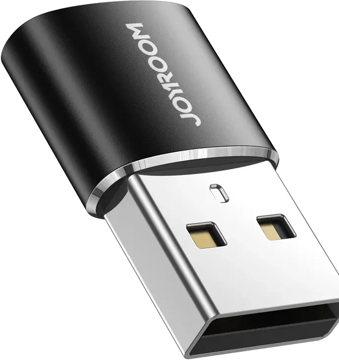 Joyroom USB Male To Type-C Female Adapter, Black, S-H152