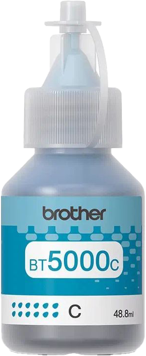 Brother Ink Cartridge, 50 ml, Yields up to 5,000 Pages, Cyan, BT5000CY