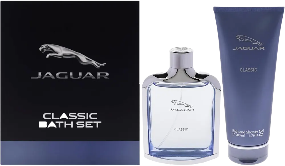 مجموعة كلاسيك بلو من جاكوار للرجال او دي تواليت، عطر كلاسيك بلو او دو تواليت، 100 مل + جل استحمام، 200 مل