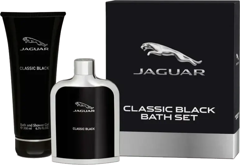Classic Black Gift Set By Jaguar For Men, Classic Black EDT, 100Ml+ Bath & Shower Gel, 200Ml