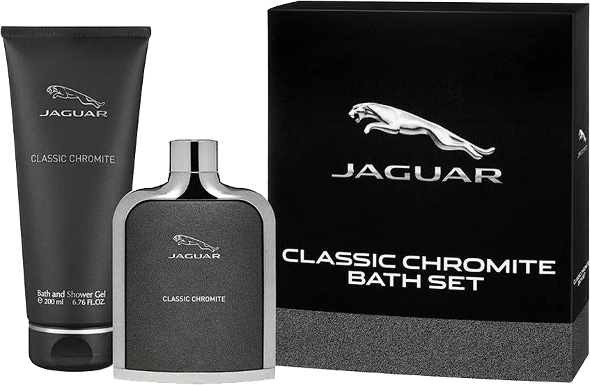 Classic Chromite Gift Set By Jaguar For Men, Classic Chromite EDT, 100Ml+ Bath & Shower Gel, 200Ml