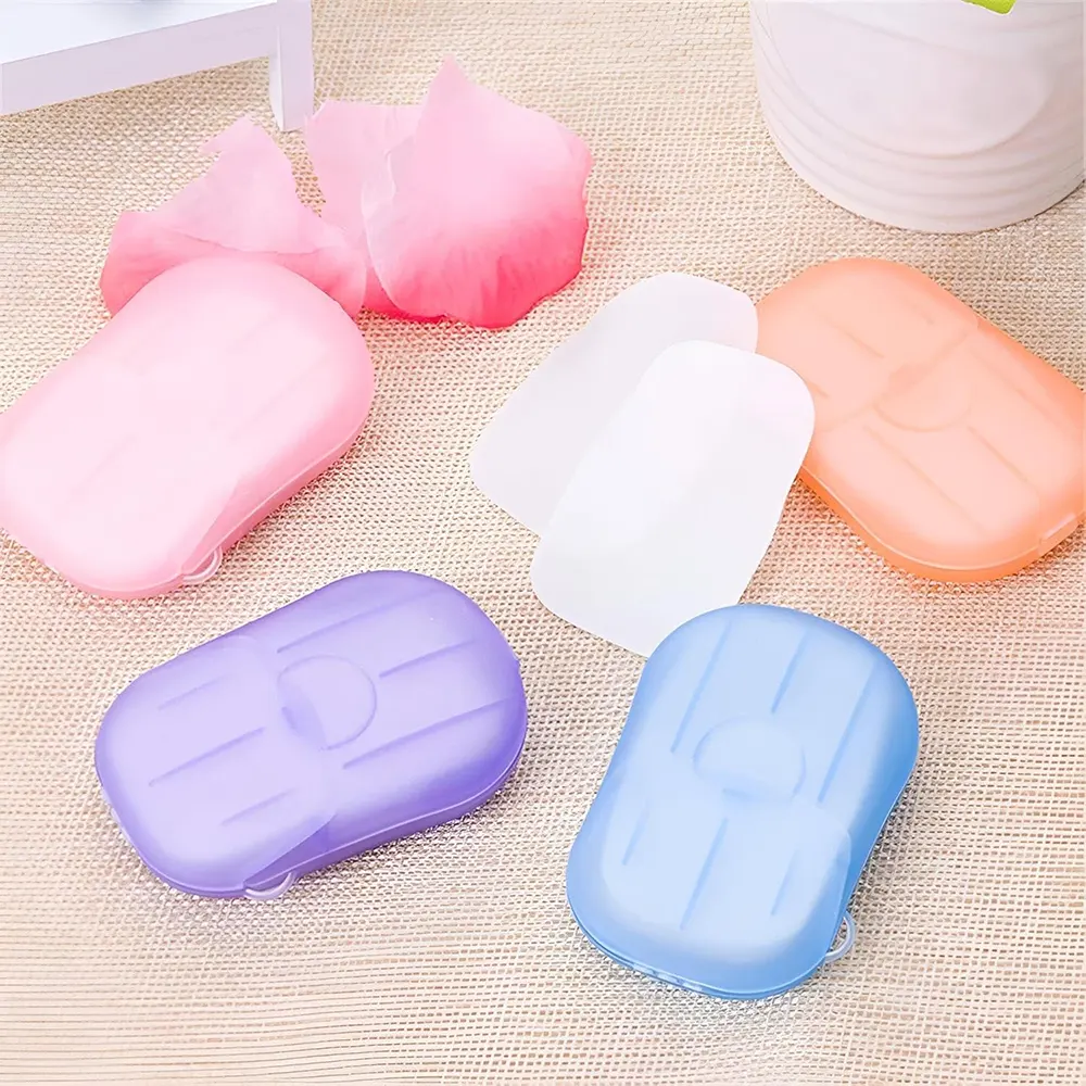 Disposable hand soap, multi-colored