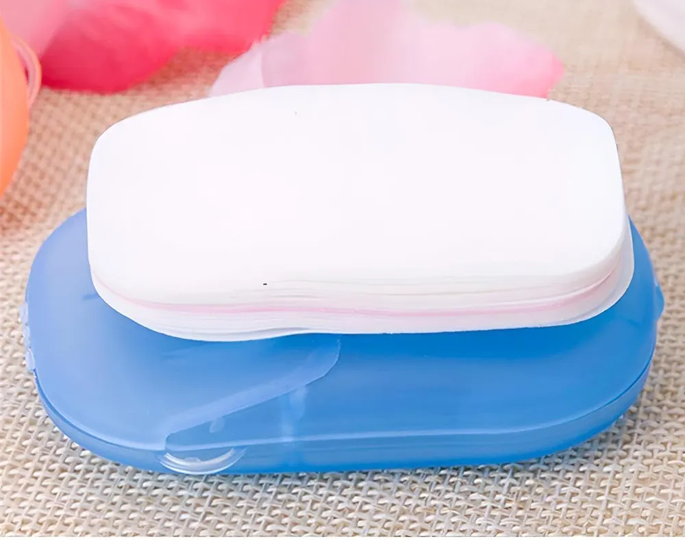 Disposable hand soap, multi-colored