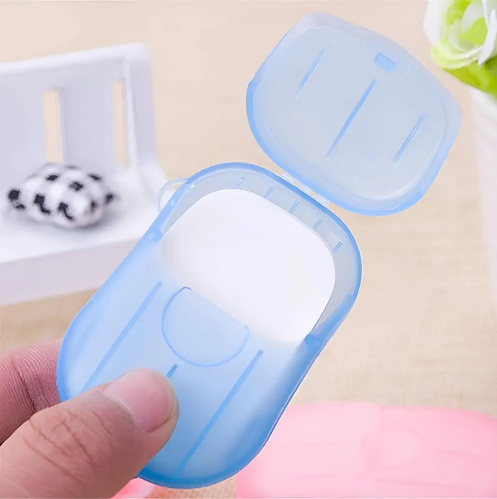 Disposable hand soap, multi-colored